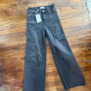 NWT Frame Le Slim Palazzo black/grey 27